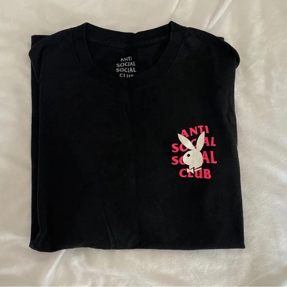 Playboy anti social deals social club shirt